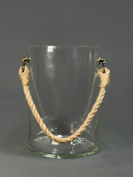 Ваза Трубка 200 с декоративной ручкой